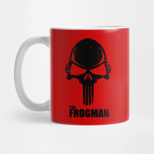 The Frogman (small logo - distressed) Mug